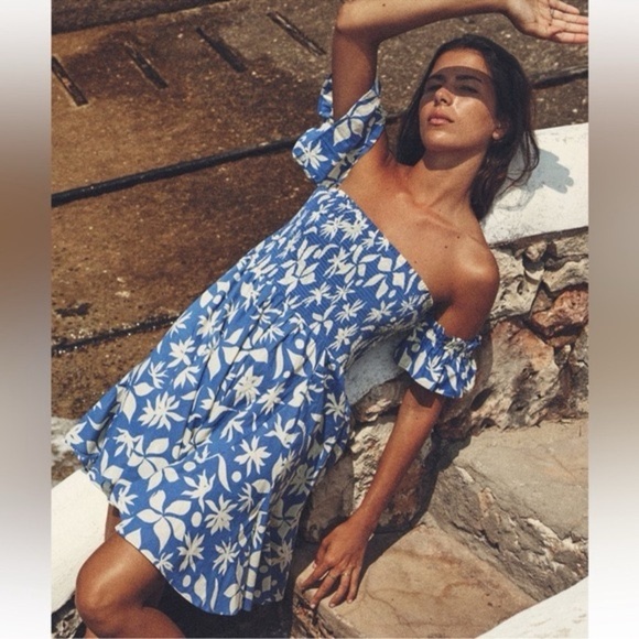 🦋 Bloggers Favorite 🦋 NWT Zara Floral Printed Short Dress - Picture 4 of 11